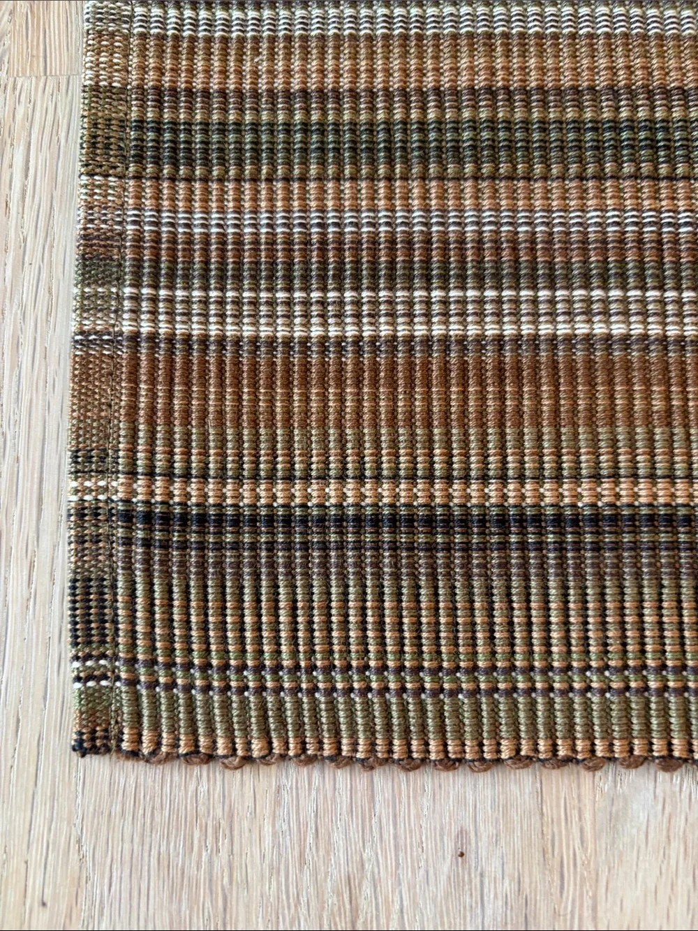 NIP Placemats Crate & Barrel | Set of 6 | Pattern: Kaleidoscope | Khaki